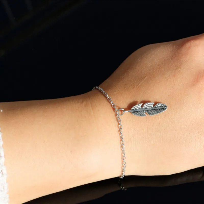 Creative Versatile Loving Leaf Bracelet Simple Popular Jewelry Fashion Heart-Shaped Peach Heart Anklet Dual Purpose | Украшения и