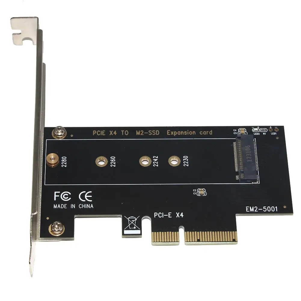 EM2-5001 PCI-E 3 0 X4 к NVMe M.2 NGFF M ключ SSD Райзер карты расширения адаптер | Компьютеры и офис