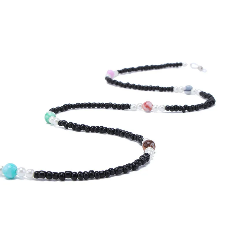 Цепочка для очков с жемчужным камнем и бусинами шнур чтения ремешок