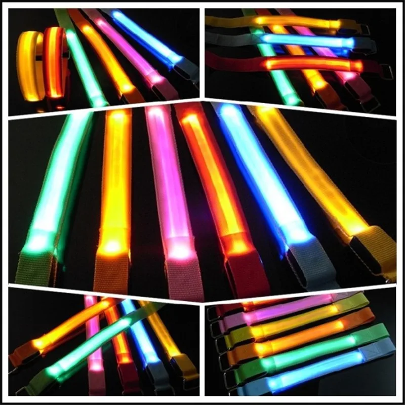 Светоотражающий наручный ремешок светодиодный Ной подсветкой ремень
