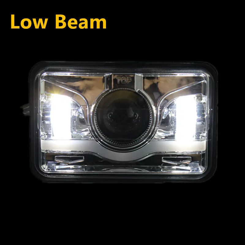 4 шт. светодиодный светодиодные квадратные фары 4x6 дюймов для ксеноновых фар HID H4656