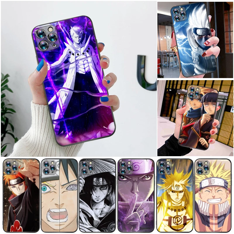 

Cool Japanese Anime Hatake Shippu Color Painting Phone Case For iPhone XS MAX X XR Funda Cases Coque Soft TPU Carcasa