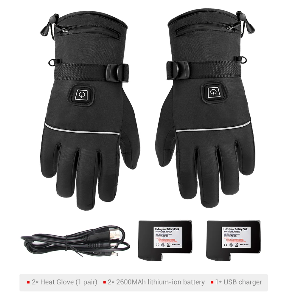 

HEROBIKER Waterproof Motorcycle Gloves Heated Guantes Moto Touch Screen Battery Powered Motorbike Racing Riding Gloves Winter##