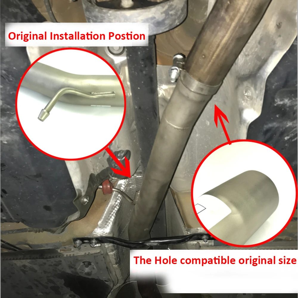 Резонатор центра средний глушитель удаление выхлопной трубы для Volkswagen VW Golf R 7 MK7