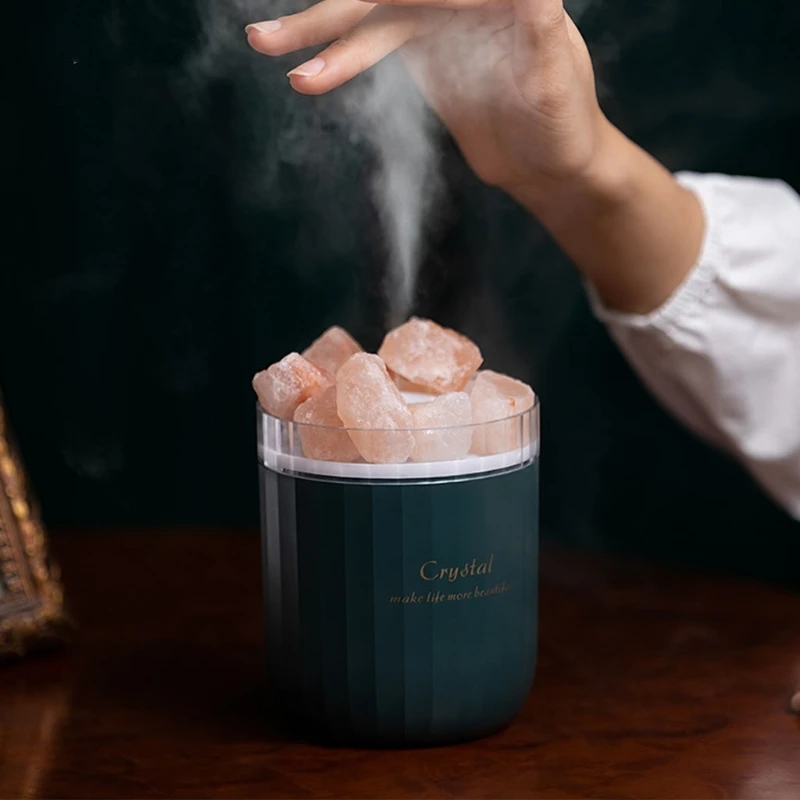 

Portable Crystal Aromatheraphy Humidifier USB Wireless Aroma Essential Oil Diffuser Air Humidificador with Atmosphere Lamp U1JE