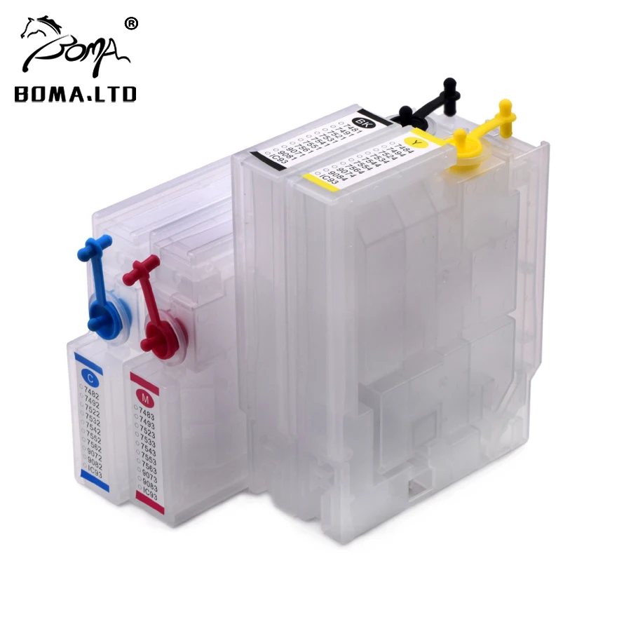 1 комплект Европейский T755 T7551 пополняемый картридж для чернил Epson WF-8010 WF8010