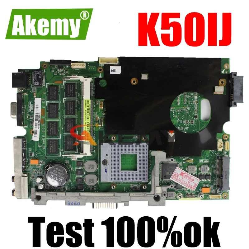 

K50IJ Mainboard 2GB Onboard Memory For ASUS K40IJ K50IJ X5DIJ K40I K50I Laptop Motherboard Test OK
