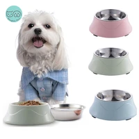 pet dog cat bowl drinking food feeding bowls stainless steel metal feeder dish for puppy dogs cats pets supplies