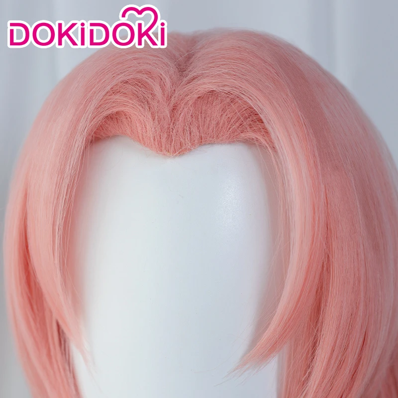 DokiDoki Anime Cosplay Haruno Sakura Wig Pink Cute Halloween Long Young Version |