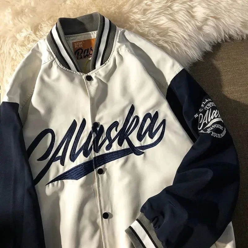 

Oversized Jacket Baseball Uniform Jackets For Women 2021 Spring And Autumn New High-quality Loose And Thin Couple Retro Clothes