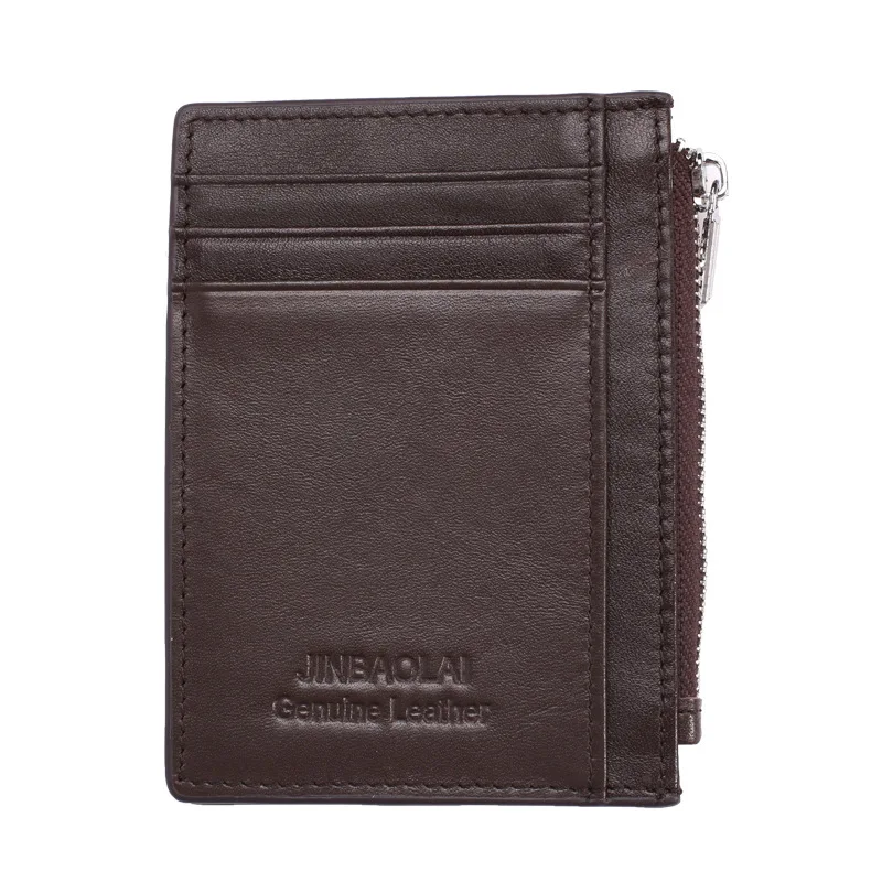 Мини Мужской кошелек из натуральной кожи тонкий мужской маленький держатель для