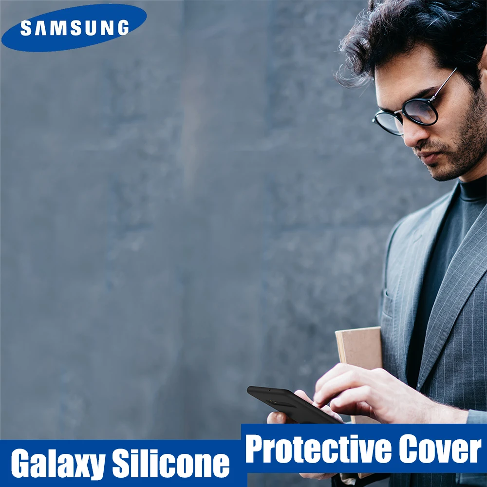 Оригинальный чехол накладка для Samsung Galaxy A10 A30 A40 A50 A60 A70 A8S жидкий силиконовый