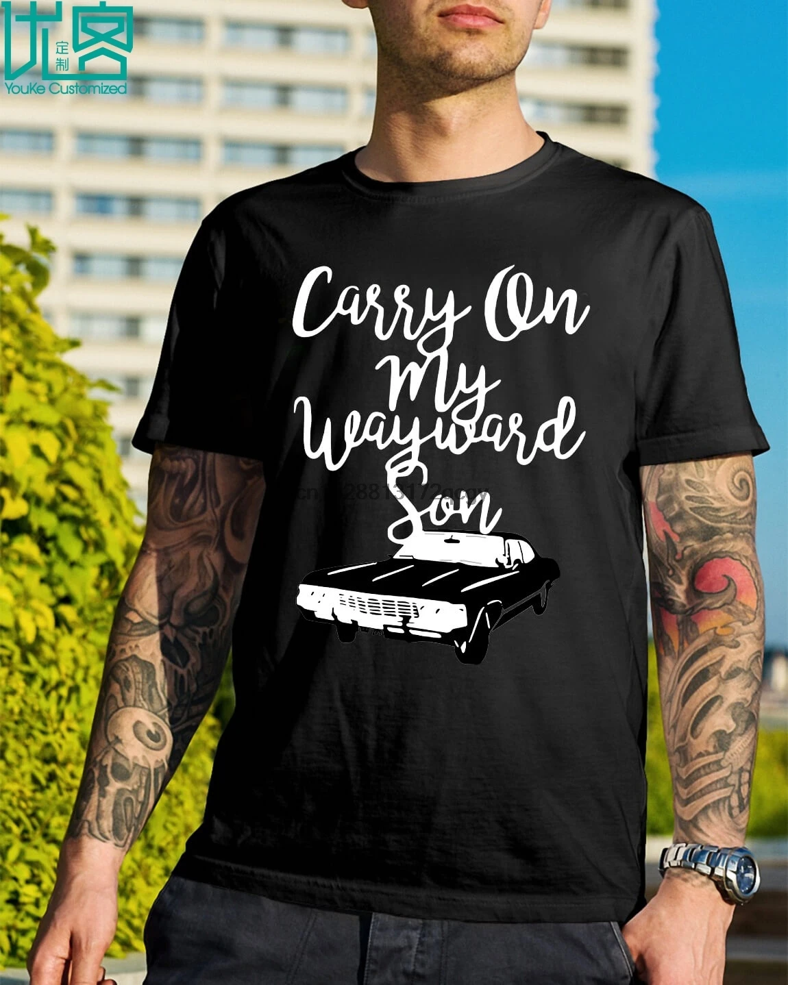 

Brand Carry On My Wayward Son T-Shirt 2020 Summer Men Short Sleeve T-Shirt