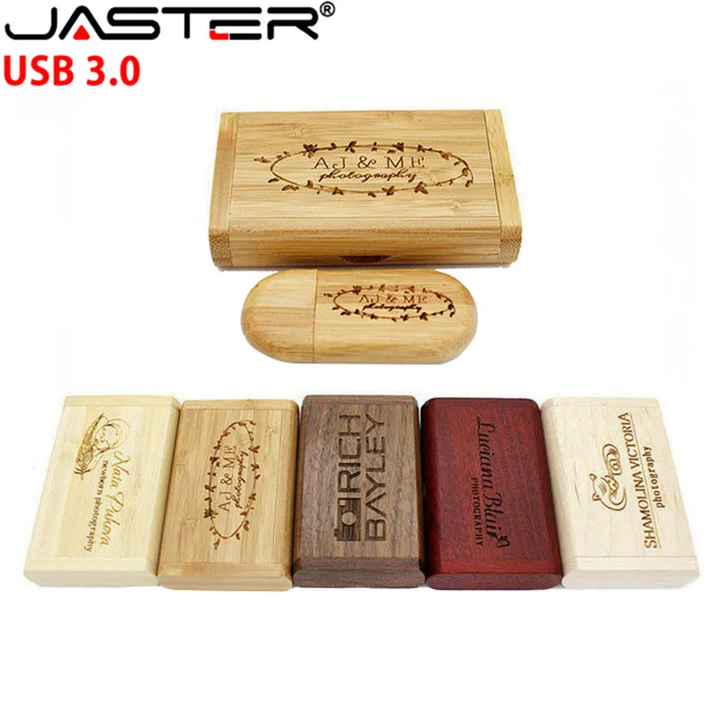 USB 3 0 usb деревянный U диск индивидуальный логотип + Box pen drive 4 ГБ 8 16 32 64