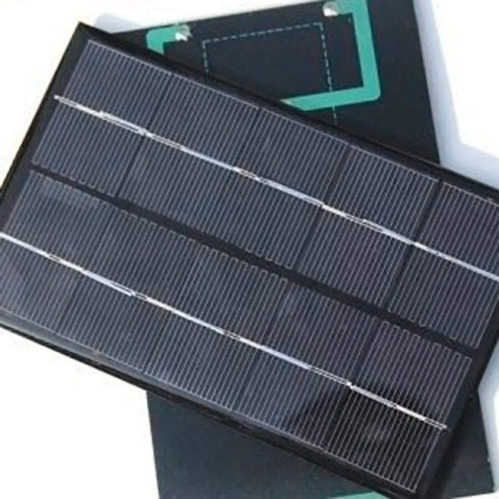 new 5w 5v solar panel battery charger diy solar module with usb port portable outdoor solar charging board for mobile phones free global shipping