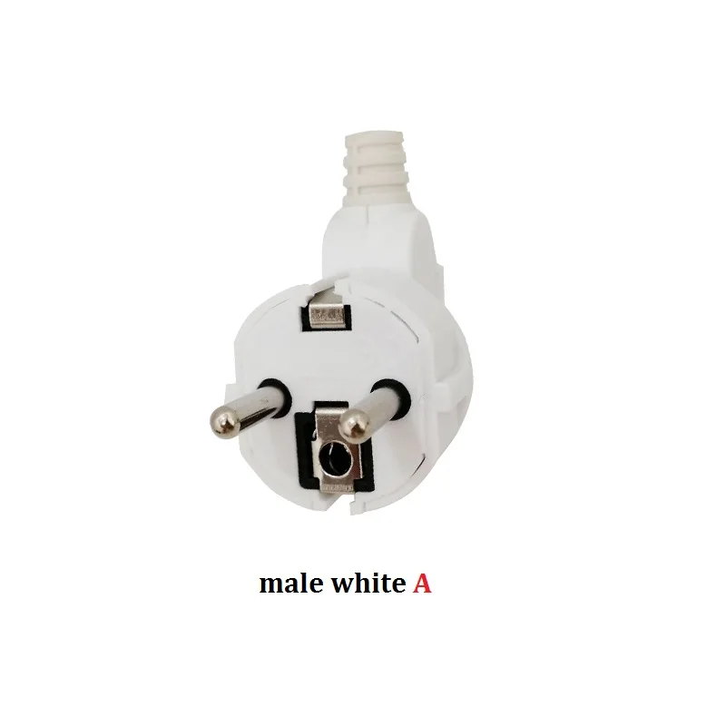 mael white A 16A 250V EU Германии универсальную пробку Мощность разъем адаптера Мужской Женский электрические вилки для путешествий и дома, съемный Мощность штепсельной вилки - Цвет: mael white A