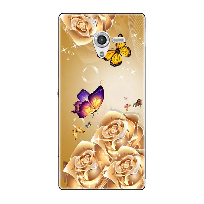 A147 Телефонные чехлы для sony Xperia ZL непосредственный сбыт из L35H C6502 C6503 C6506 5," чехол с принтом(розы); волк милый чехол-крышка с узорами чехол для телефона чехол Fundas Para - Цвет: A147