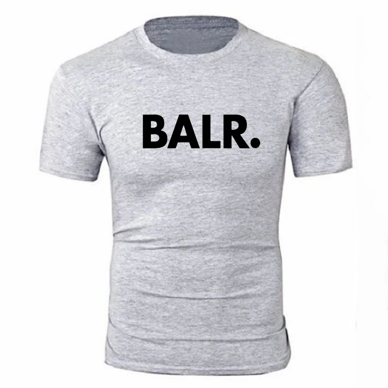 

2021 New men's T-shirt high quality BALR brand printed 100% cotton round neck short sleeve T-shirt cool men's wear