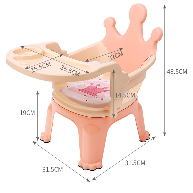 

Plastic Children Dinner Chair сђлик для коѬмления Non Slip Meubles Pour Enfants Multifunction Fauteuil Enfant