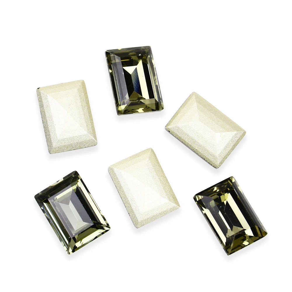 Прямоугольный Форма Камни Pointback с украшением в виде кристаллов стеклянные стразы