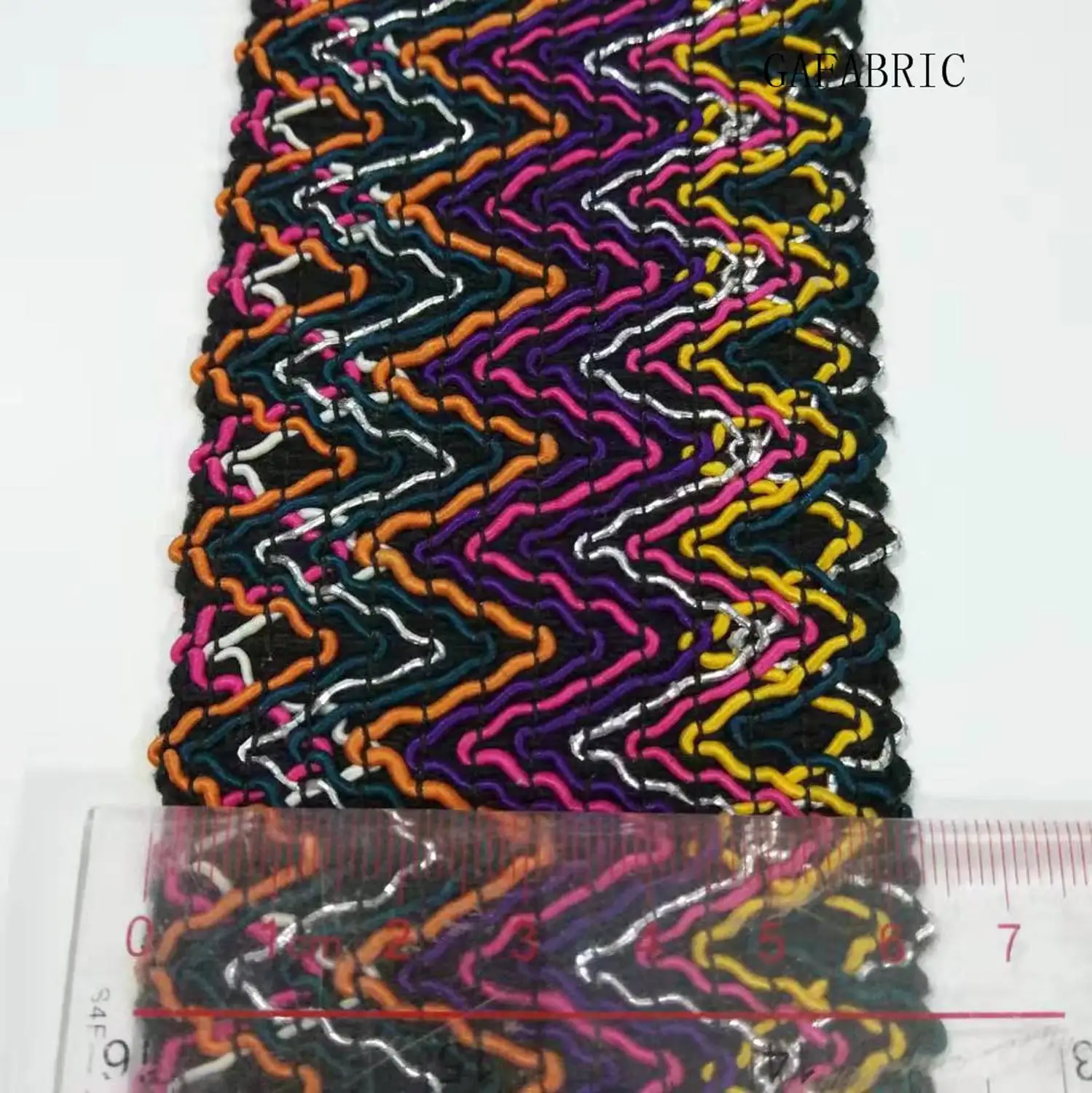 Пояс из латексной ткани шириной 6-7 см волнистая эластичная лента для шитья мешков