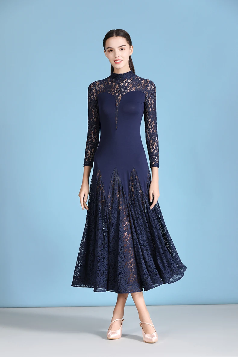 Женское кружевное платье стандартные танцевальные платья для фламенко бальной