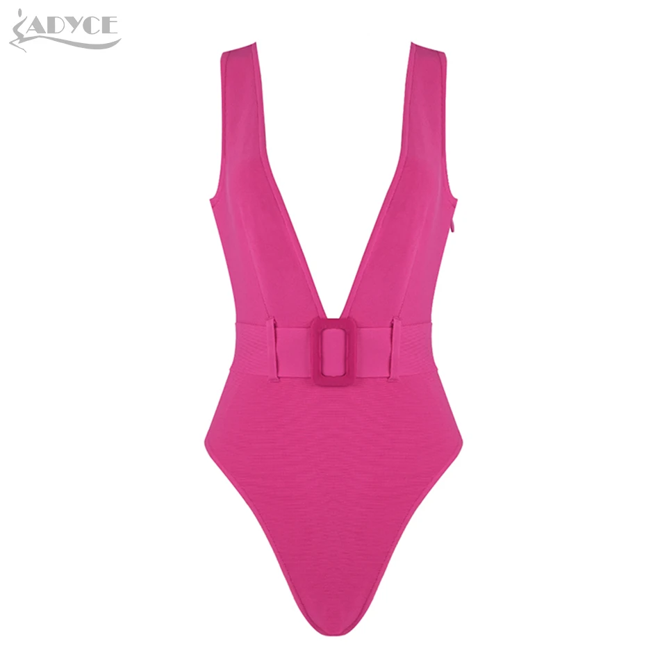 ADYCE 2019 новый летний Зеленый Розовый Красный бандажный купальник сексуальный