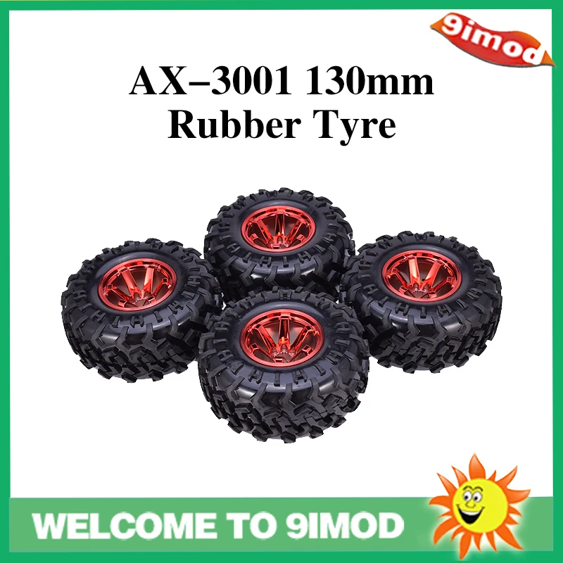 AUSTAR 4 шт. AX 3001 130 мм резиновые шины колесные пластиковые диски для 1/10 RC Bigfoot HSP HPI