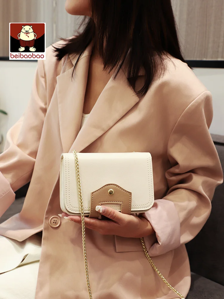 

Beibao xiaoqingxin Xiaobao nvxia 2021 new fashion simple chain Xiaofang bag single shoulder slant span bag tide