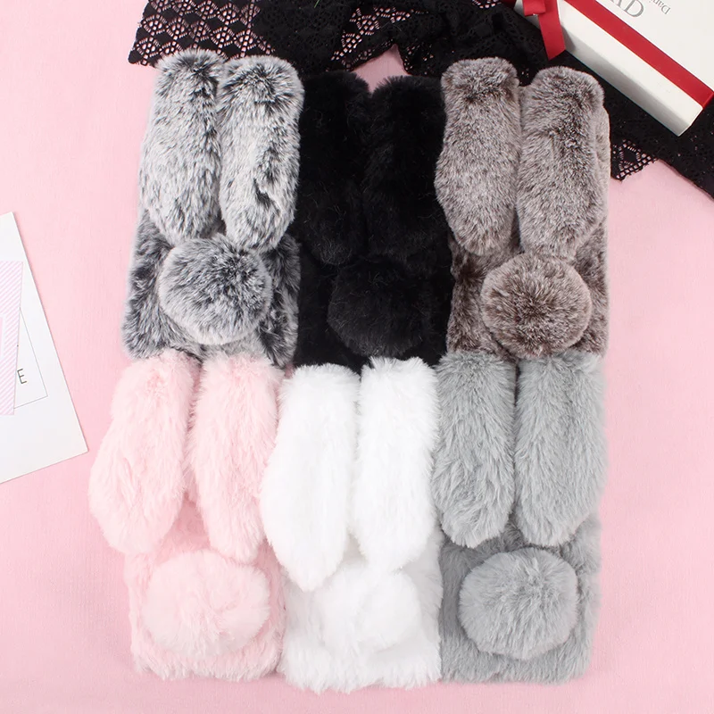 

Hairy Mouse Rabbit Style Protect Skin Cover Phone Case For Nokia 1.3 2.2 2.3 5.1 Plus 5.3 7.2 9 Pure View C1 Silicone Shell Etui