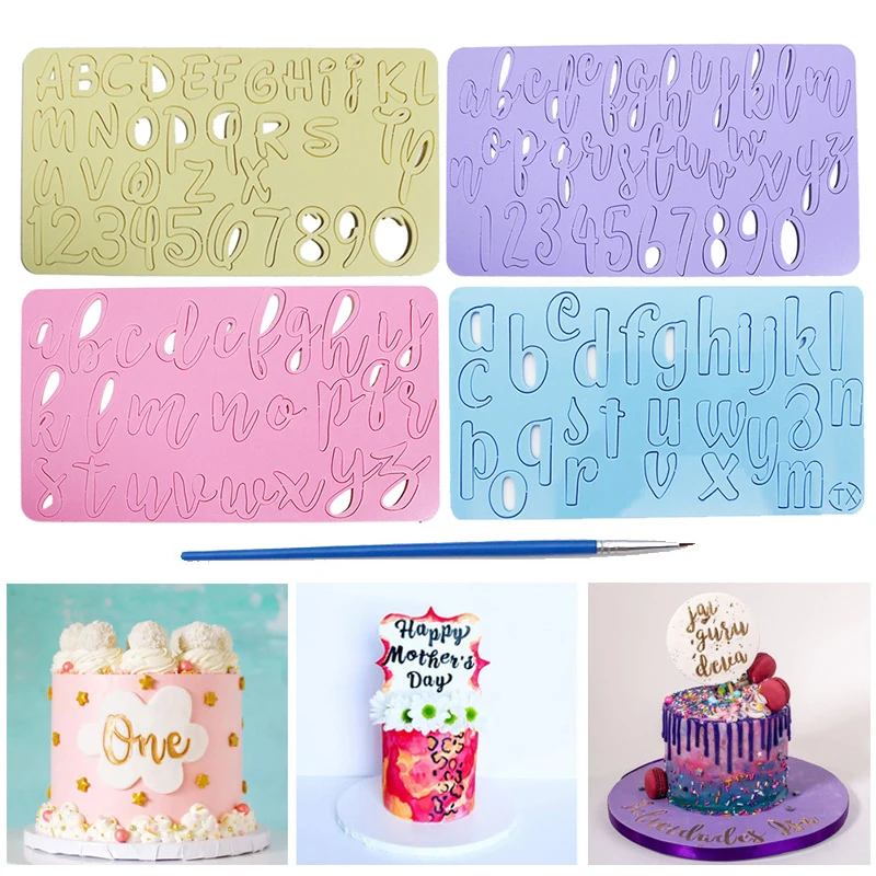 Fondant Stamps Cookies Cutter Baking Stamp Cake Tool Alphabet/Number Mold Letters Decorating Tools | Дом и сад