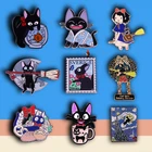 Эмалированная брошь в виде черного кота Jiji Magic Witch Studio Ghibli Kiki