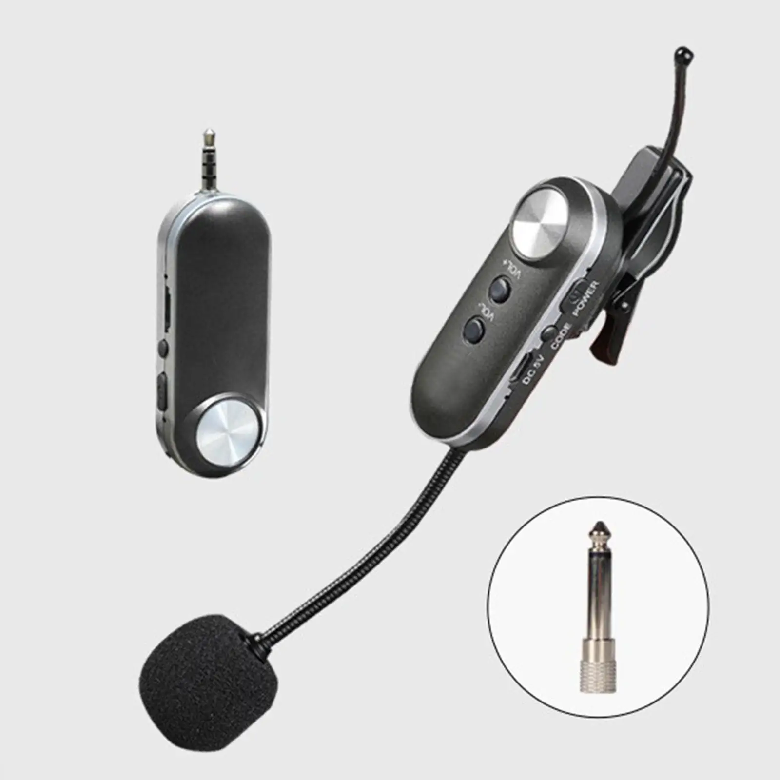 

Portable Wireless Musical Instruments Mic Voice Amplifier for Saxophonist
