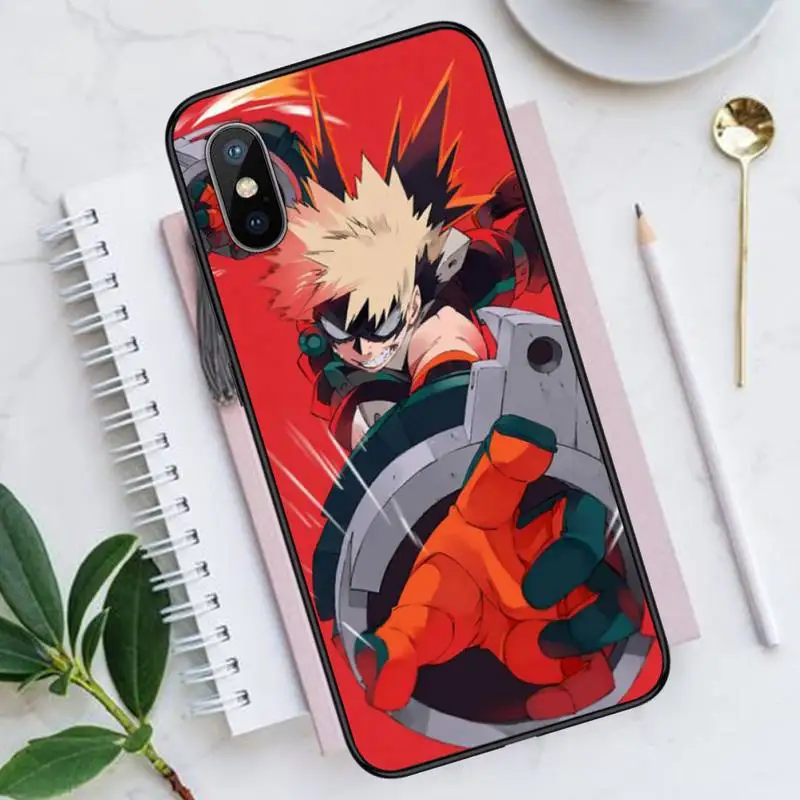 

my Hero Academia Katsuki Bakugo Boku Phone Case for iPhone 11 12 mini pro XS MAX 8 7 6 6S Plus X 5S SE 2020 XR Luxury funda