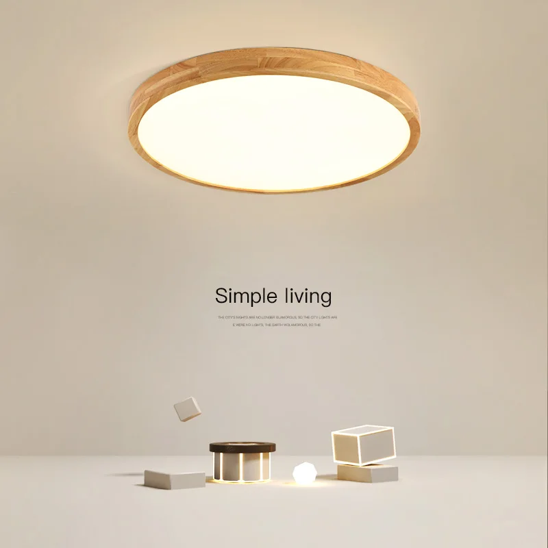 $29.00 Ultra-thin LED Wooden Ceiling Lights for the living room chandeliers Ceiling fixture for the modern ceiling lamp high 6cm