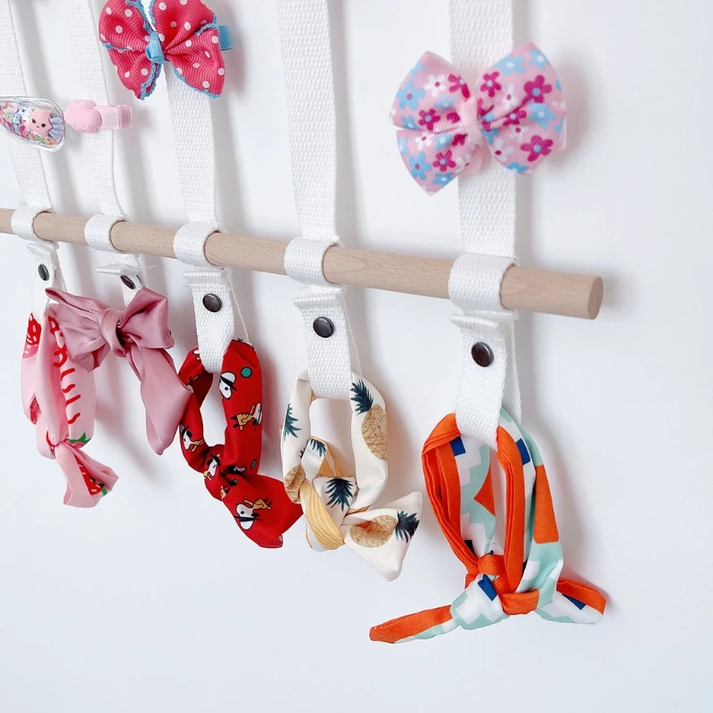 

Nordic Woven Wooden Sticks Girls Hair Bows Storage Belt Kids Hairpin Hair Clips Holder Hair Accessories Headbands Organizer