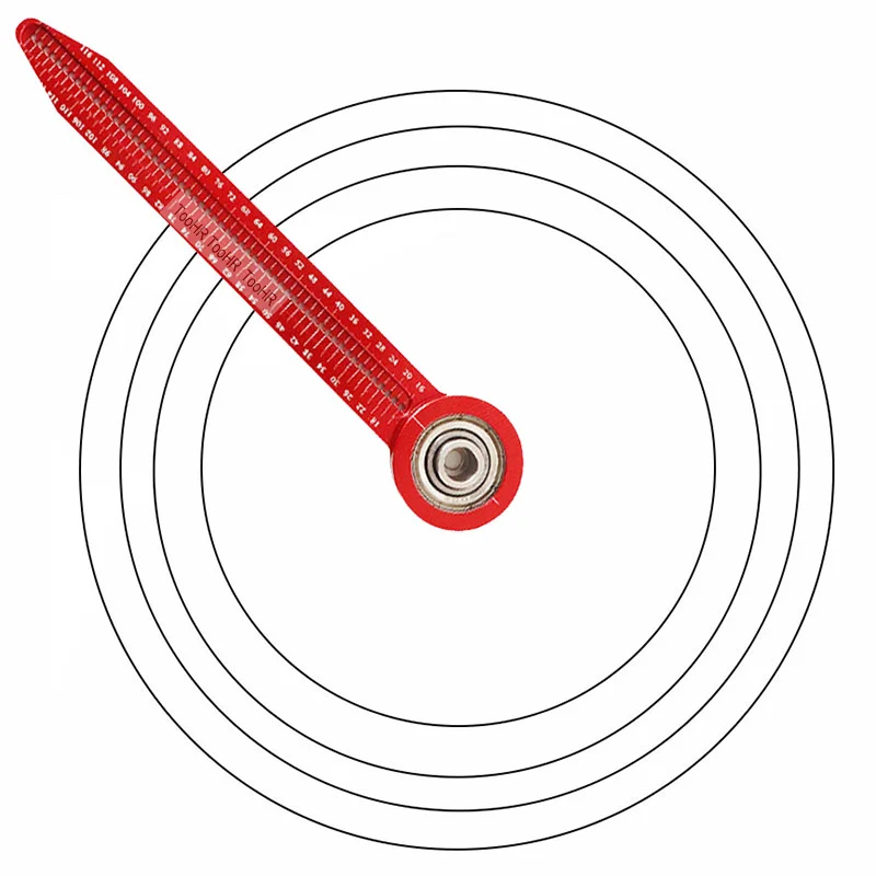

Woodworking Scribe Gauge Center Finder Ruler Scribing Circle Ruler Aluminum Compass Line Drawing Marking Gauge Woodworking Tools