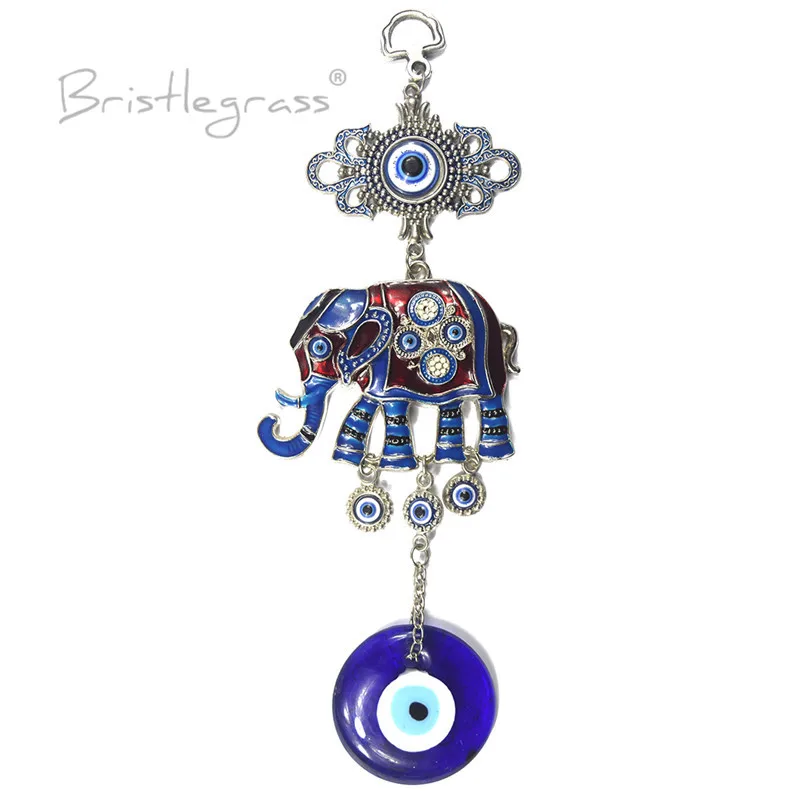 Роза турецкий синий сглаза Стразы слон настенные подвесные амулеты счастливые