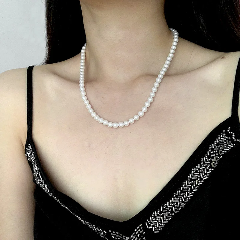 Светильник почка женская из серебра 925 пробы с жемчужинами 40 60 см|Ожерелья| |