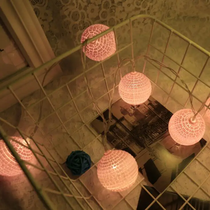 

LED decorative light crack ball battery light string creative battery box lamp