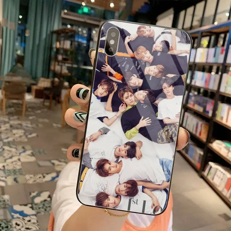 Korea Kpop Seventeen Soft Silicone TPU Phone Cover Tempered Glass For iPhone 11 Pro XR XS MAX 8 X 7 6S 6 Plus SE 2020 case | Мобильные