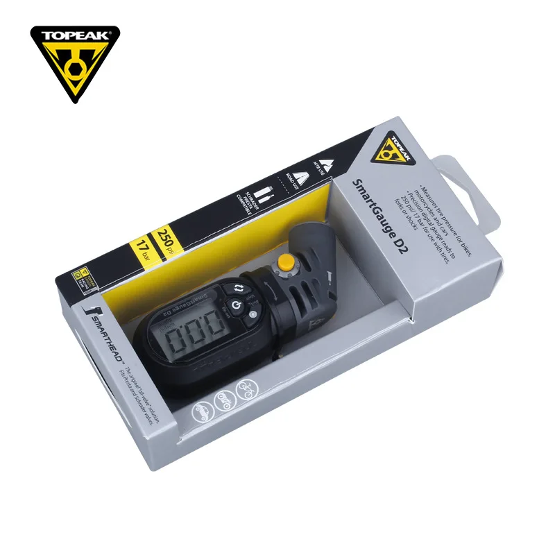 Цифровой велосипедный манометр Topeak TSG-02 электронный ЖК-дисплей поворотный датчик
