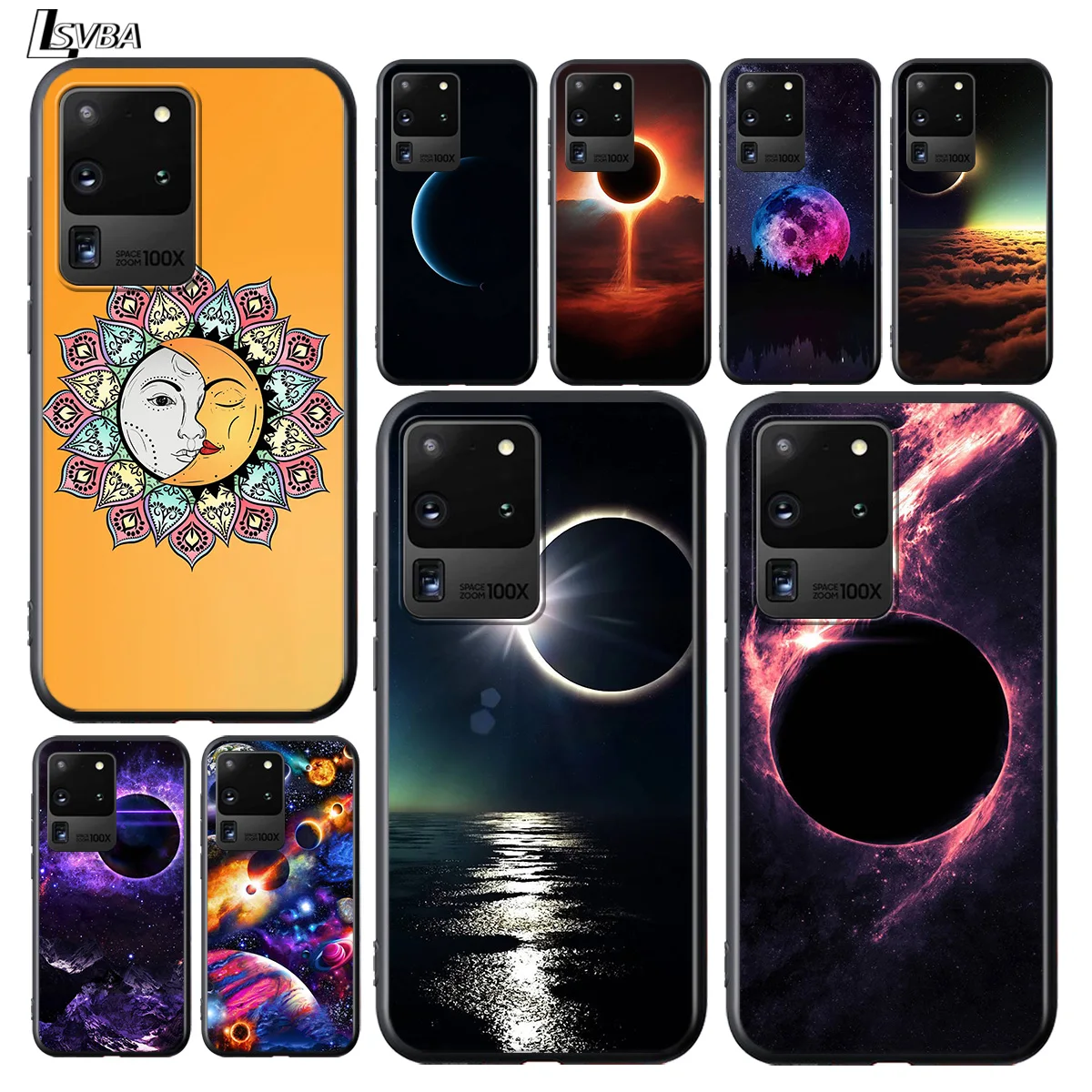 

Fantasy Universe Stars Eclipse Moom for Samsung Galaxy A72 A52 A32 A12 A02S S20 FE Plus Ultra Lite A91 A81 A71 A51 5G Phone Case