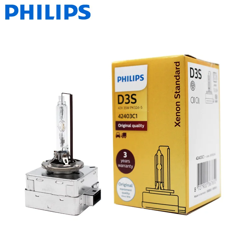 Автомобильная лампа Philips HID D3S 35 вт 4200 к 1 шт.|Лампы для автомобильных фар