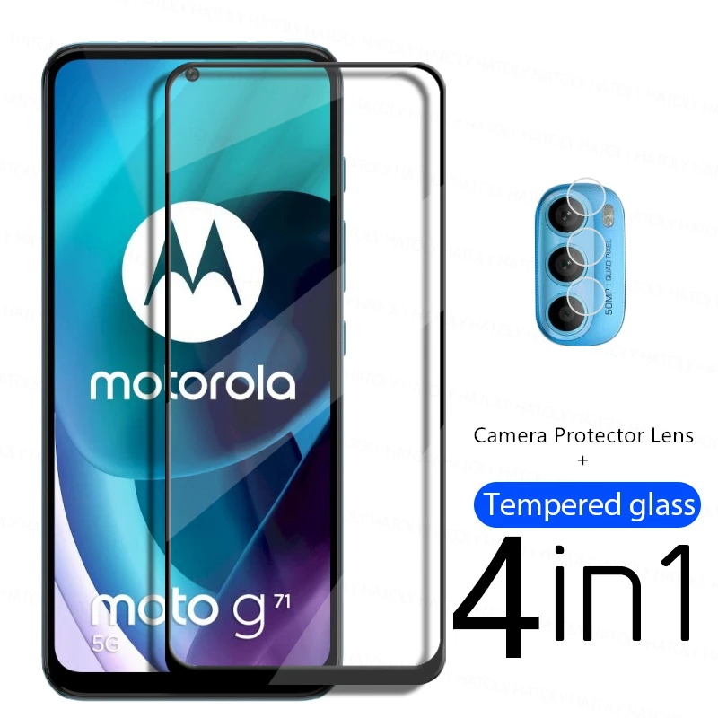 Полное покрытие стекло для Motorola Moto G71 5G G31 G41 G51 Защитная пленка экрана из