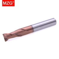 mzg cutting hrc60 2 flute lengthen end mill 100l 2mm 4mm milling machining tungsten steel sprial milling cutter end mill