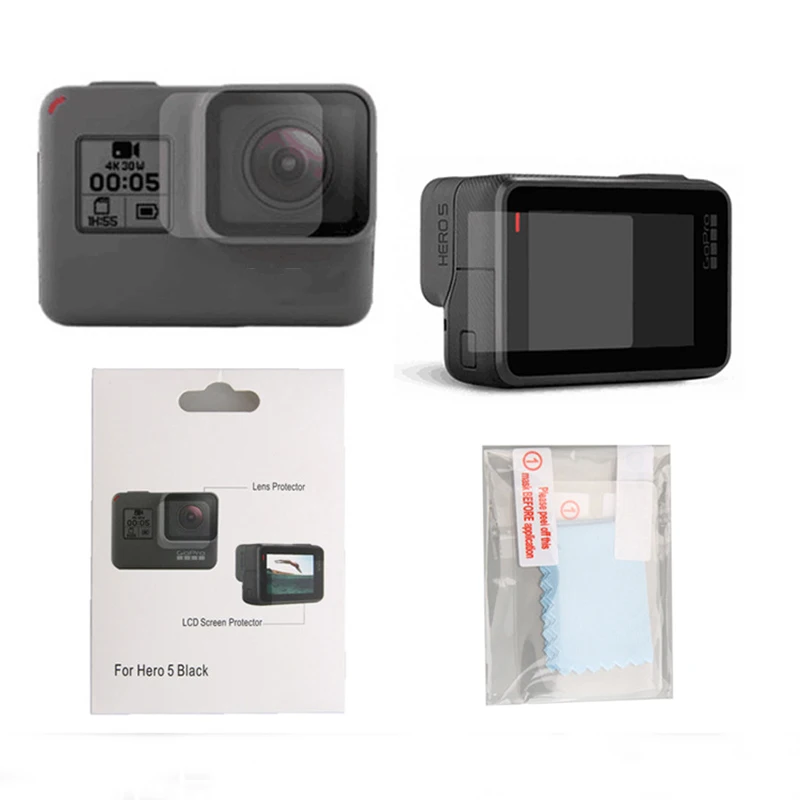 Gopro Sport Camera Film LCD HD Screen Protector Dustproof Protective film For GoPro HERO 7 6 5 Action Accessories | Электроника