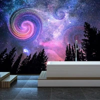 custom mural wallpaper modern abstract beautiful trees starry sky scenery wall painting living room background wall paper decor