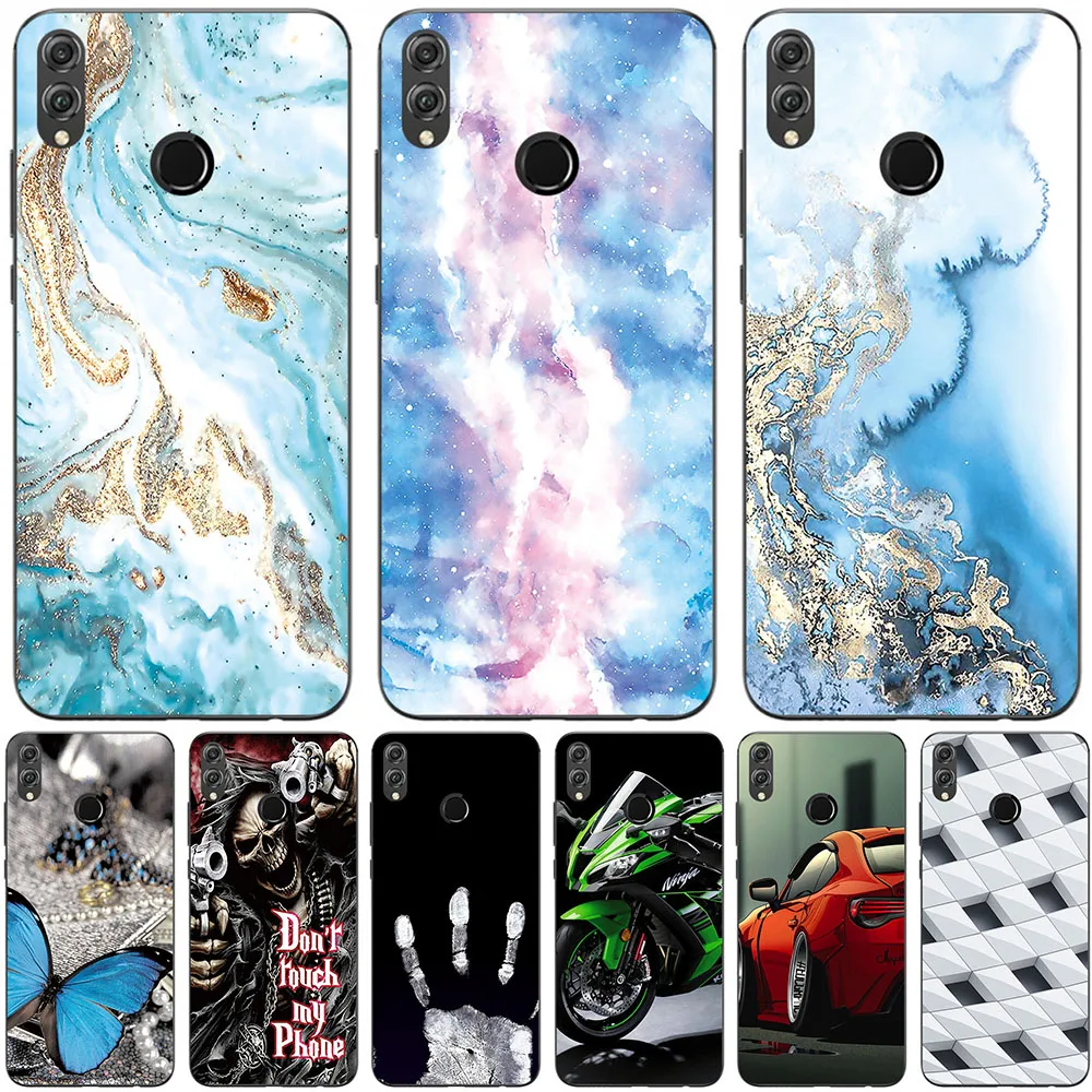 

Чехлы и сумки для телефонов Huawei Honor 8C 8S 8X Honor 8X Max, Модный чехол с мраморной струйной окраской