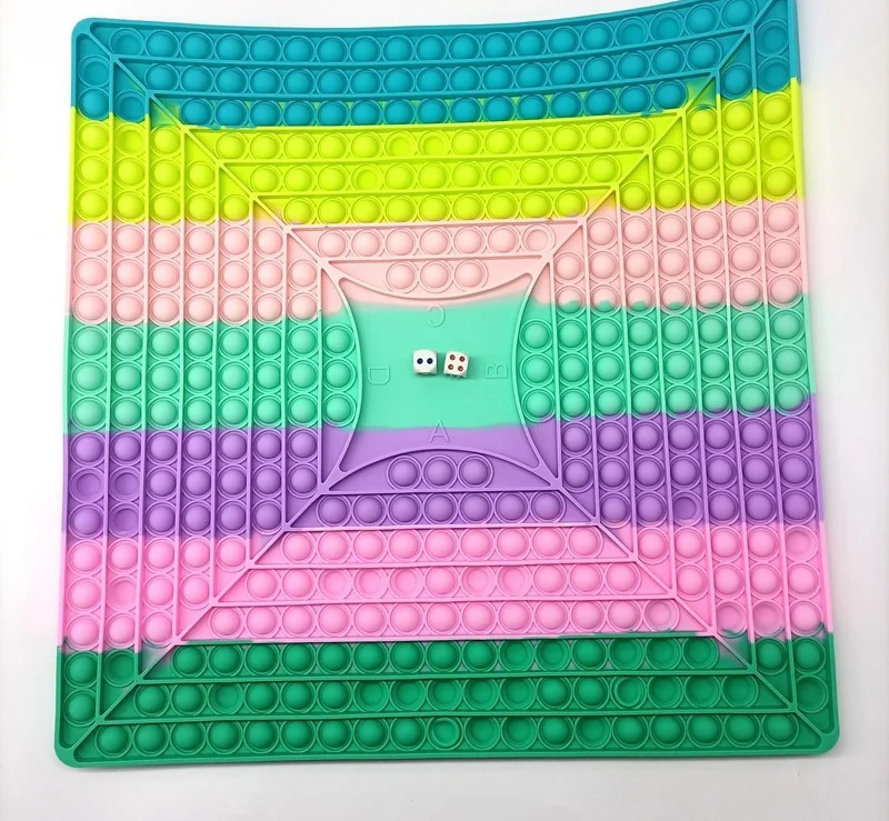 

40cm Fidget Toys Push Bubble Sensory Toy Squeeze Kids Adult Chessboard Fidget Toys Autism Stress Relief Hand Simple Dimple Toy